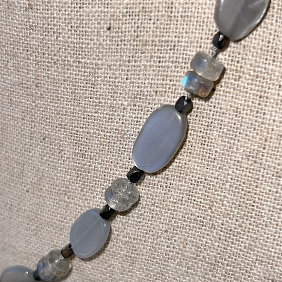 Artisan Handmade Iolite Beaded Necklace - Picture 2 of 5